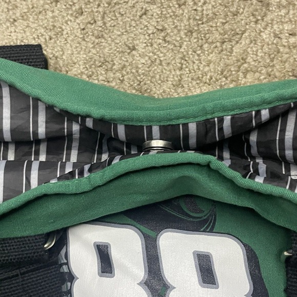 Nascar Dale‎ Earnhardt Jr. Racing Woman Shoulder Bag #88 Green Zip Pocket - Picture 5 of 5